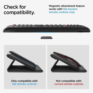Spigen Remote Control Remote Control Holder - 72.4 mm x 267 mm x 197.4 mm x - PU Leather - Black - Scratch Protection, Sec