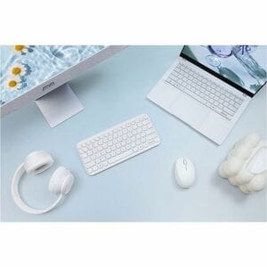 Asus Fragrance MD101 MOUSE/WH/IN Mouse - Bluetooth/Radio Frequency - Optical - White - Wireless - 10 m (393.70") - 2.40 GH
