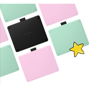 Wacom Intuos M CTL-6100WL Graphics Tablet - 2540 lpi - Wired/Wireless - Black - Bluetooth - 216 mm x 135 mm Active Area - 