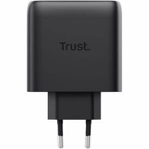 Adattatore CA Trust Maxo - 65 W - Adattatore universale - 2 USB Type-C - Per Computer portatile, Tablet PC, Smartphone - E