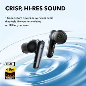 soundcore Liberty 4 True Wireless Earbud Stereo Earset - Black Velvet - Binaural - In-ear - Bluetooth - Noise Canceling