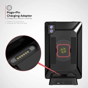 CTA Digital VersaGuard 6 Unit Pogo Charging Dock - Docking/Wireless - Tablet PC, Dock/Charge Case, Phone - 6 Slot - Chargi