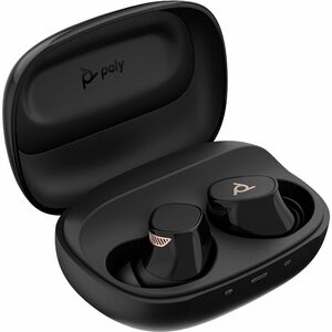 Poly Voyager Free 20 Black Earbuds +Basic Charge Case - Stereo - True Wireless - Bluetooth - 98.4 ft (30 m) - 16 Ohm - 20 