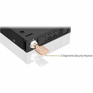 Icy Dock ToughArmor MB601V5K-B Drive Enclosure for 3.5" U.2, U.3, PCI Express NVMe - PCI Express Host Interface External -