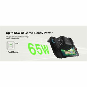 Belkin AC Adapter - 2 USB Type-C - For Portable Gaming Console - United Kingdom