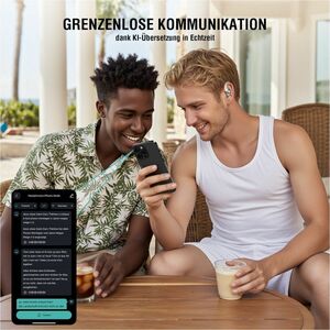 4smarts SkyBuds True Wireless Ohrhörer, Offenes Design, Ohrbügel, Über das Ohr Stereo Ohrhörerset - Beige, Schwarz - Siri,