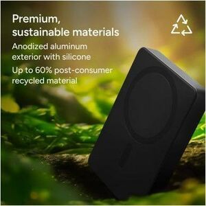 Mophie powerstation Power Bank - Black - For MagSafe-enabled Device, Smartphone, Qi2-enabled Device - 10000 mAh - 20 W - U