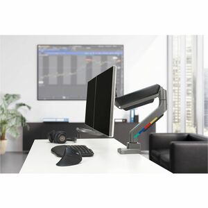 Montage de bureau Kensington SmartFit pour Moniteur - Gris - Horizontal - Réglable en hauteur - 2 Écran(s) supportés - 32"