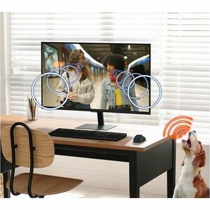 Samsung S32FM700UU 32 Zoll Class 4K UHD Smart-LCD-Monitor - 16:9 Format - Schwarz - 81,3 cm (32 Zoll) Viewable - Vertical-