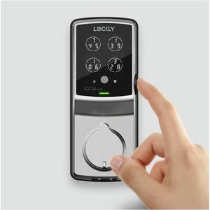 Lockly Secure Plus Childproof Edition Bluetooth Smart Lock Detachable Knob Version (Satin Nickel) - Childproof - Removable