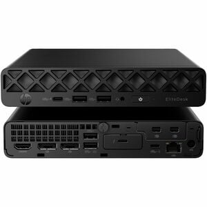HP EliteDesk 8 G1a Desktop Computer - AMD Ryzen AI 7 350 - 64 GB - 1 TB SSD - Mini PC - Jack Black - AMD Chip - Windows 11