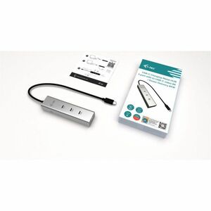 i-tec USB Hub - USB Type C - 1.25 GB/s, 640 MB/s - Notebook, Tablet, Smartphone - Portable - 4 Total USB Port(s) - PC, Mac