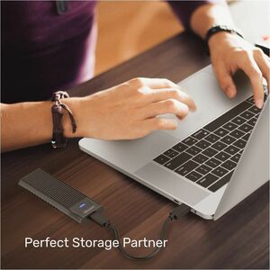 Unitek SolidForce Drive Enclosure PCI Express NVMe, M.2 - USB Type C Host Interface - UASP Support - Space Gray - 1 x SSD 