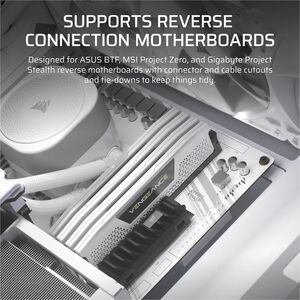 Corsair FRAME Carcasa para computdora - Mini ITX, Micro ATX, ATX, EATX Placa base admitida - Media Torre - Acero, Plástico