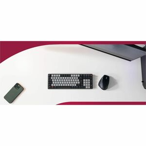 CHERRY G8A-25510 Keyboard - Wired/Wireless Connectivity - USB Type C Interface - RGB LED - English (US) - Black - CHERRY M