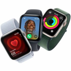 Apple Watch SE Smart Watch - 44mm Case Height - 38mm Case Width - Media noche Case Color - Media noche Band Color - Alumin