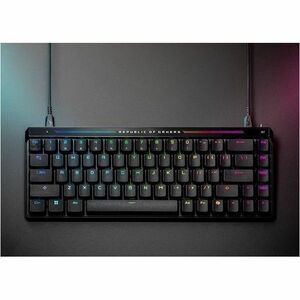 Asus ROG Falchion Ace HFX Teclado gaming - Cable Conectividad - USB 2.0 Interfaz - RGB LED - Control de Volumen, Reproducc