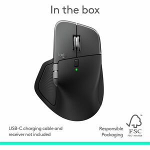 Logitech MX Master 4 for Mac, Ergonomic Bluetooth Mouse with Advanced Performance Haptic Feedback, Ultra-Fast Scrolling, U
