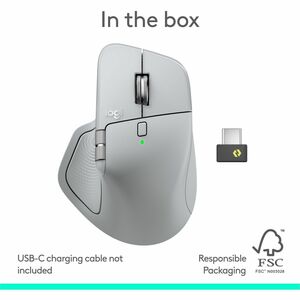 Logitech MX Master 4, Ergonomic Wireless Mouse with Advanced Performance Haptic Feedback, Ultra-Fast Scrolling, USB-C Char