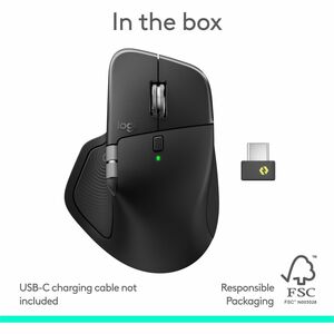 Logitech MX Master 4, Ergonomic Wireless Mouse with Advanced Performance Haptic Feedback, Ultra-Fast Scrolling, USB-C Char