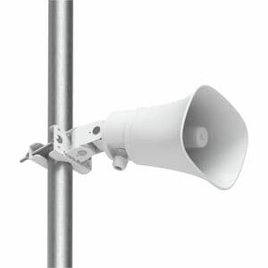 Ubiquiti AI Horn Speaker - Wired - 120 dB - Audible, Visual - Wall Mountable, Pole Mountable - White
