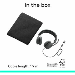 Logitech Zone Wired 2 for Business - Noise-Canceling Headset with Adaptive Hybrid ANC, Microsoft Teams Certified, USB-C wi