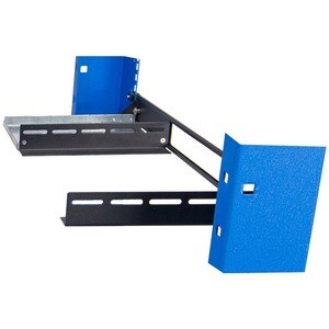 Innovation 1U Rack-mountable Rack Shelf for Switch - 289.56 mm Rack Width x 200.66 mm Rack Depth - Black Powder Coat - TAA