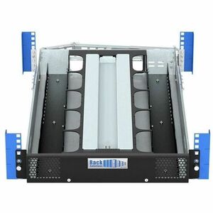 Rack Solutions HyperShelf 2U Rack-mountable Rack Shelf for Rack, Data Center - Galvanized, Clear Zinc, Black Powder Coat -