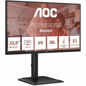 AOC 24E4U 24" Class Full HD LED Monitor - 16:9 - Black - 60.5 cm (23.8") Viewable - In-plane Switching (IPS) Technology - 