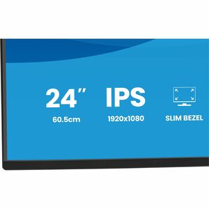 iiyama ProLite 24" (60.5 cm) IPS-Full-HD-Panel mit 4-seitigem Slim-Bezel und Energieeffizienzklasse B:
61 cm (24") LED IPS