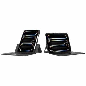 Targus VersaVu THZ988ES Tastatur/Cover (Folie) für 27,9 cm (11 Zoll) bis 33 cm (13 Zoll) Apple iPad Pro 11 (2024), iPad Pr