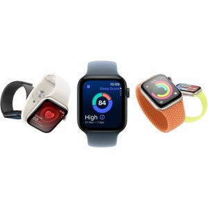 Apple Watch SE 3 Smart Watch - 44 mm Case Height - 38 mm Case Width - Midnight Case Color - Midnight Band Color - Aluminiu