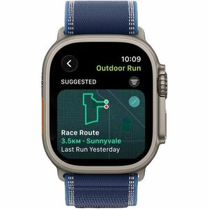 Apple Watch Ultra 3 Smart Watch - 49 mm Case Height - 44 mm Case Width - Natural Case Color - Blue, Bright Blue Band Color