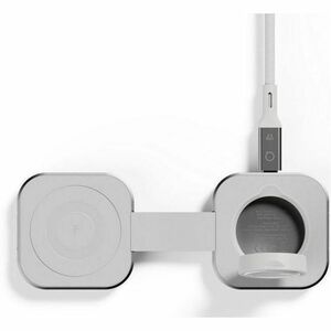 LinQ Induction Charger - Charcoal White - For Smartphone, MagSafe-enabled Device, iPhone, AirPod, Smartwatch - Foldable, M