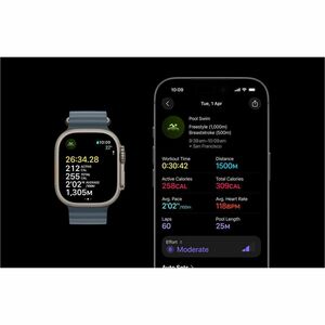 Apple Watch Ultra 3 Smart Watch - 4.90 cm (1.93") Case Height - 4.40 cm (1.73") Case Width - Natural Case Color - Anchor B