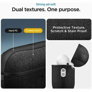 Spigen Urban Fit Carrying Case Apple AirPods Pro - Matte Black - Scratch Resistant, Scratch Resistant Interior - Polycarbo