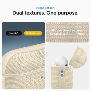 Spigen Urban Fit Carrying Case Apple AirPods Pro - Dune Beige - Scratch Resistant, Scratch Resistant Interior - Polycarbon