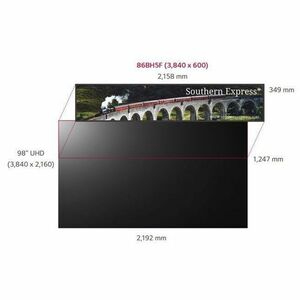 LG Ultra Stretch 86BH5F-M Digital Signage Display - 86" LCD - In-plane Switching (IPS) Technology - 24 Hours/7 Days Operat