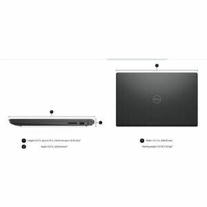 Dell Pro 15 Essential PV15250 39,6 cm (15,6 Zoll) Notebook - Full HD - 120 Hz - Intel Core i7 13. Gen. i7-1355U - 16 GB - 