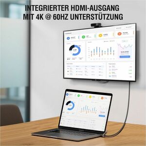 4smarts ComboCord 1,50 m USB-C/USB-A/HDMI AV-/Datenkabel - 1 - Cable for Notebook, Tablet, Smartphone, Monitor, Docking St
