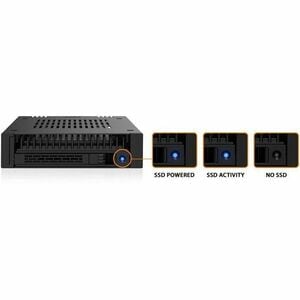 Icy Dock ExpressCage MB741V4P-B Drive Bay Adapter for 3.5" PCI Express NVMe 4.0 - U.2 (SFF-8639) Host Interface Internal -