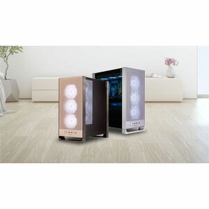 In Win DLITE IW-CS-DLITEBRO-4XM120 Computer Case - ATX Motherboard Supported - Mid-tower - Mesh, SPCC, Tempered Glass, Alu