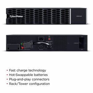 CyberPower BP36VL2U01 Battery Unit - 9000 mAh - 36 V DC - Lead Acid - Sealed/User Replaceable - Hot Swappable - 4 Hour Rec