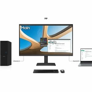 Samsung ViewFinity S8 S32D804UAW 32" (81.3 cm) Class 4K UHD LCD Monitor - 16:9 - Black - 32" (81.3 cm) Viewable - Vertical