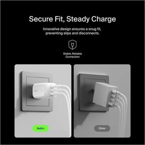 Belkin BoostCharge Pro 3-Port GaN Wall Charger 100W - 100 W - White