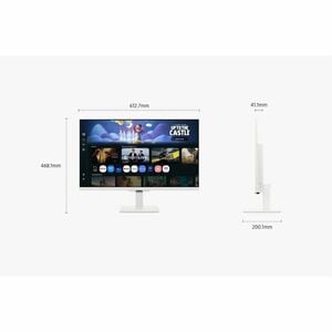 Samsung S27FM501EE 27" Class Full HD Smart LCD Monitor - 16:9 - Warm White - 27" Viewable - In-plane Switching (IPS) Techn