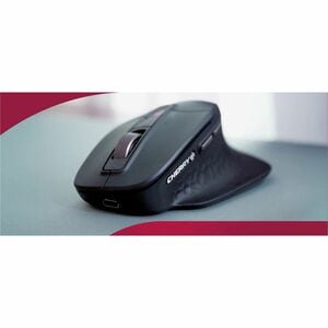 CHERRY STREAM JD-857M Rugged Mouse - Bluetooth/Radio Frequency - USB Type A - 7 Button(s) - Black - Cable/Wireless - 2.40 