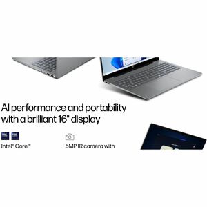 HP OmniBook 7 AI 16 Windows 11 Home 16in Intel Core Ultra 7 32GB RAM 1TB SSD WQXGA Meteor silver