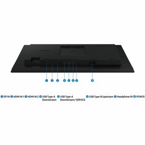 Monitor LED Samsung Essential S4 S24D408GEU 609,6 mm (24,0") Classe Full HD - 16:9 - Nero - 61 cm (24") Viewable - Tecnolo