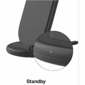 Belkin BoostCharge Induktionsladegerät - Schwarz - für Qi-fähiges Gerät, Smartphone, iPhone - Eingangsstecker: USB - Schne